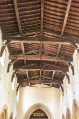 Medieval timber roof of the nave