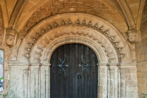 The 12th-century doorway