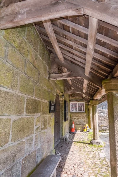 Under the Church House porch