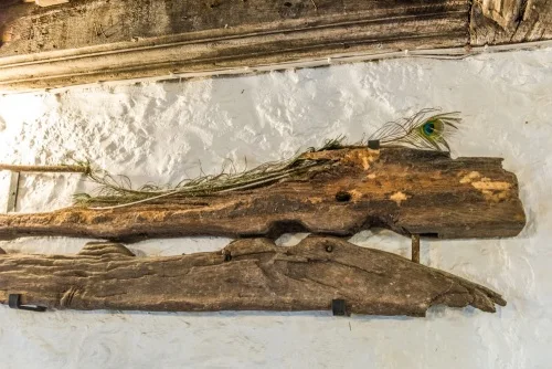 The old village stocks