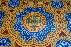 Victorian floor tiles in the chancel