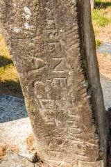 Latin script on the Ogham stone