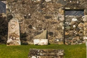 The graveyard and south wall of the church