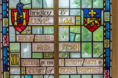 Shrigley and Hunt stained glass window