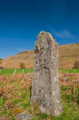 The cross face of the standing stone