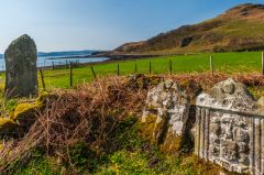 The burual ground and standing stone