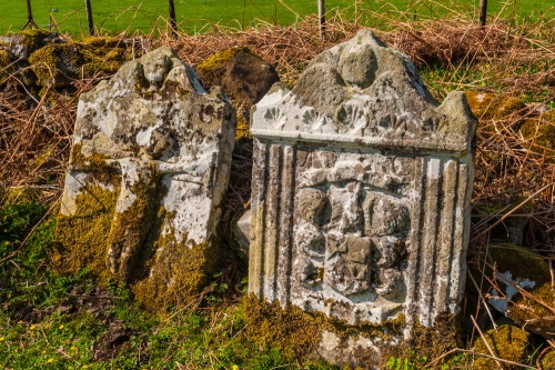 1737 Campbell gravestones in the burial ground the burial ground