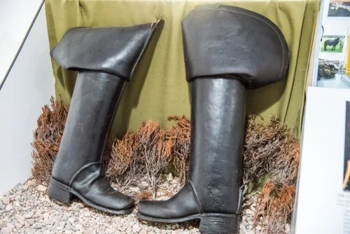 Boots worn by the 17th Chief at the Battle of Killiecrankie in 1689