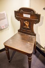 A chair from the hall of Cluny Castle