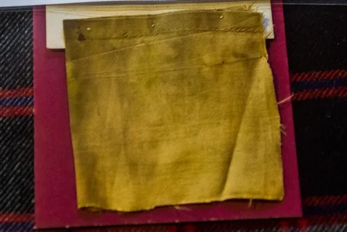 Fragment of 93rd Regiment Colours, carried at Balaclava in 1855