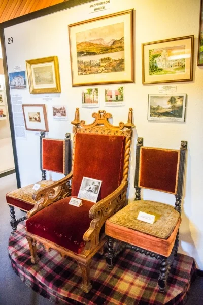 Queen Victoria's armchair from Castle Cluny