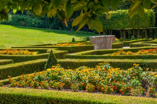 The formal gardens
