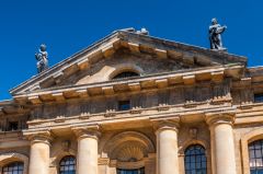 The neo-classical north pediment