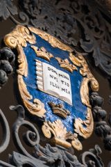 Coat of arms on the entrance archway