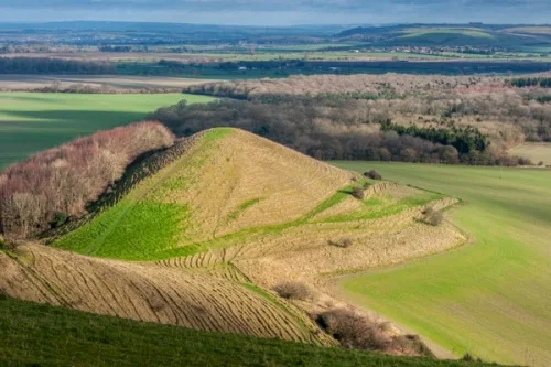 The view to Little Cley Hill