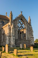 The ruined south transept