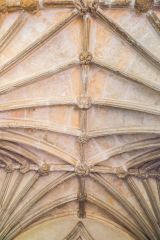 The late 14th century vaulted porch ceiling