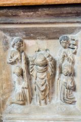 Depiction of Mass on the Seven Sacrament font