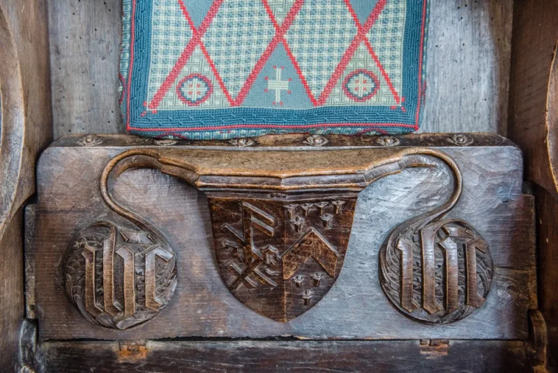 Medieval misericord carving