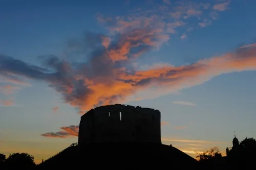 Clifford's Tower at sunset