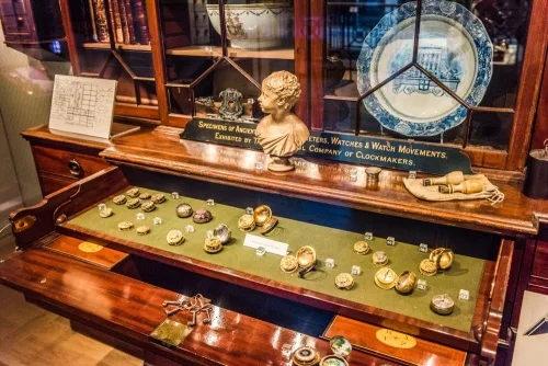 The original 1817 museum display case