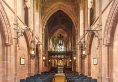 Looking east down the nave