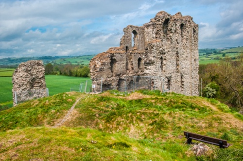 Atop the castle mound