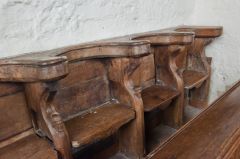 Medieval choir benches