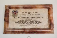 Captain Ralph Baskerville memorial, died in action 1918