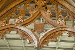 Carving detail on the rood screen