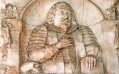 Alabaster memorial to Brian Cooke (d. 1653)