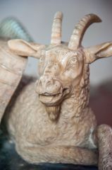 Figure of a goat on the Brooke tomb