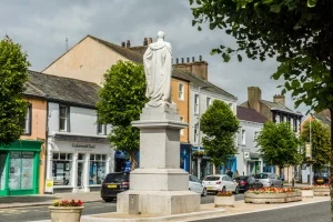 The wide Main Street in Cockermouth