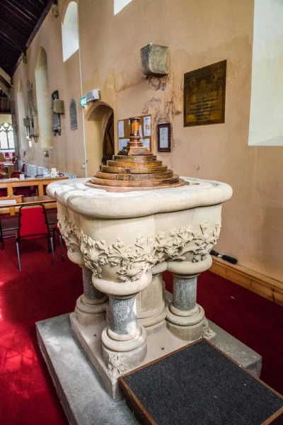 The ornate 1854 font