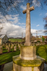The graveyard memorial cross