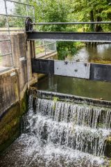 The restored sluice gate