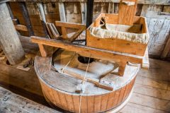 One of the two sets of millstones