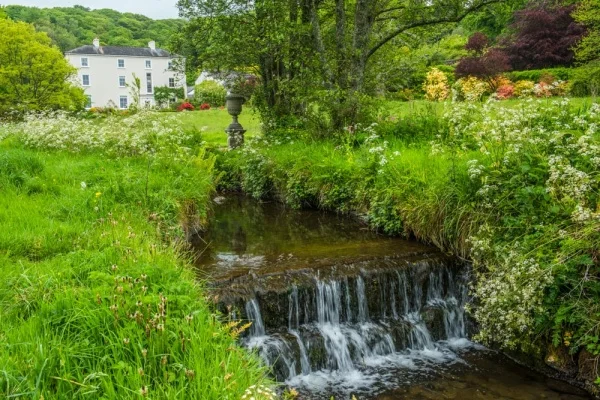 A waterfall below Colby Lodge