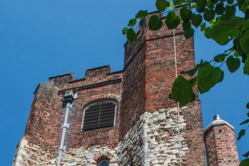 18th-century repairs to Civil War damage to the tower