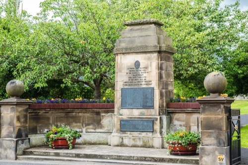 The town's war memorial