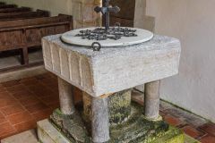 The 12th-century font