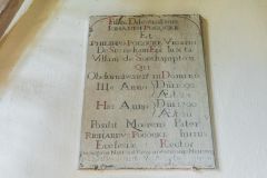 Pococke family memorial board