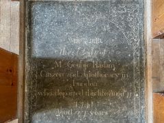 George Haslam memorial, 1717(?)