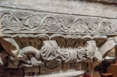Carving detail of the presumed Roman capital
