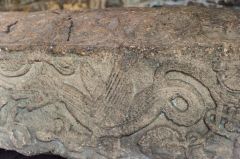 Carved dragon on the 12th-century tomb