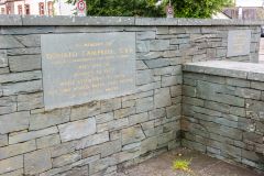 The Donald Campbell memorial on Tilberthwaite Avenue