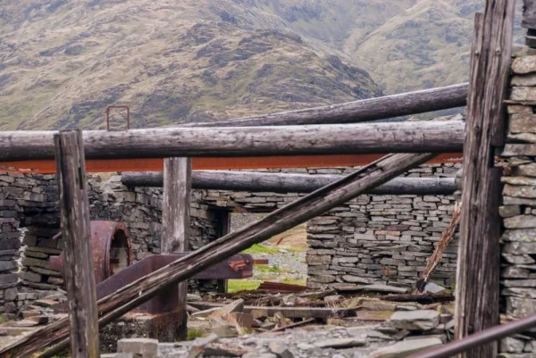 Slate mining remains