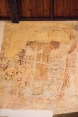 St Michael weighing souls wall painting