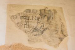 Illustrated Biblical text wall painting