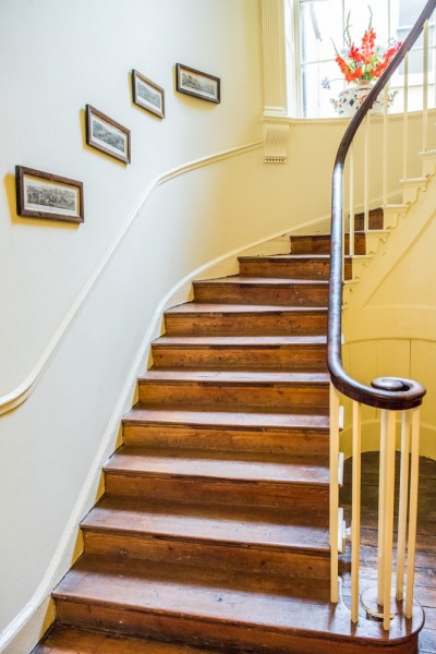The early 19th-century staircase